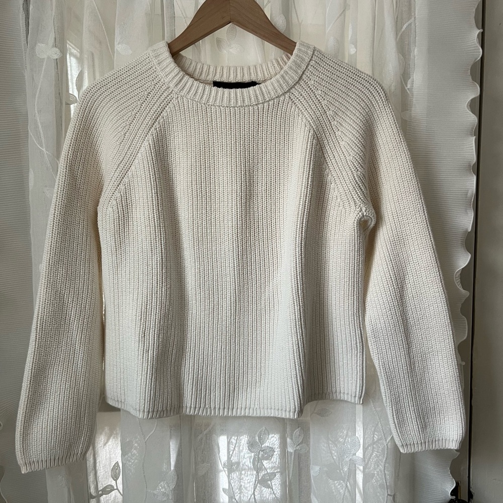 Jenni Kayne Cream Crew Neck Sweater